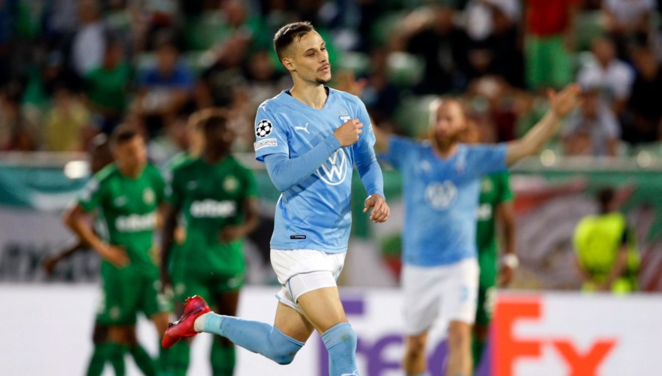 Malmo avanzó a fase de grupos de la Champions pese a derrota ante Ludogorets