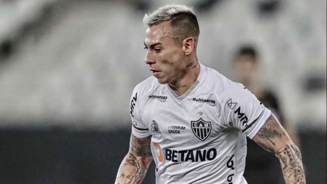Eduardo Vargas participó en un gol en triunfo de Atlético Mineiro sobre Fluminense en Copa de Brasil