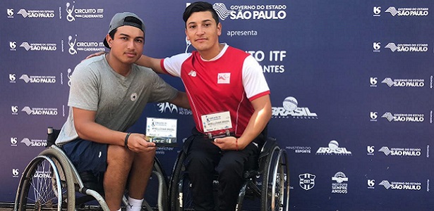A octavos: Cataldo y Sepúlveda lograron sufrido triunfo en el dobles del tenis paralímpico