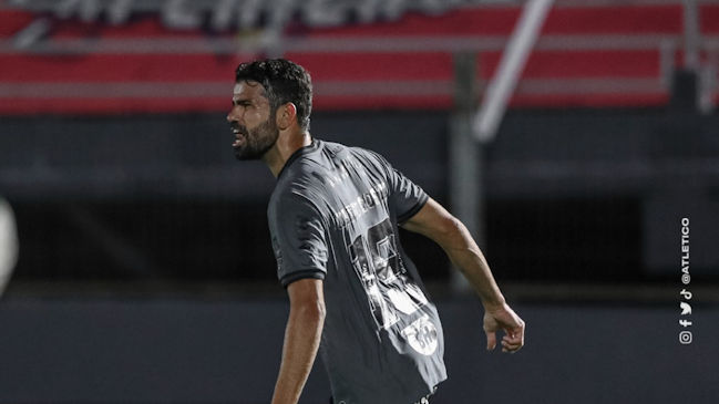 Diego Costa tuvo debut goleador en empate de Atlético Mineiro ante Bragantino en el Brasileirao