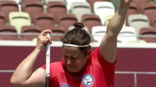 Francisca Mardones logró medalla de oro con récord mundial en el lanzamiento de la bala
