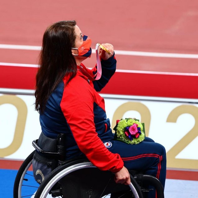 Francisca Mardones recibió su medalla de oro en Tokio