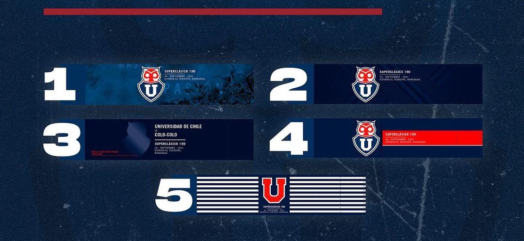 Hinchas de U. de Chile podrán elegir la jineta de capitán que se usará en el Superclásico 190