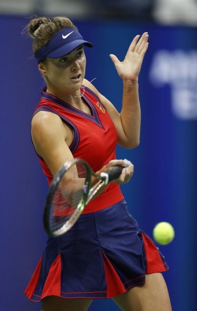 Elina Svitolina accedió a cuartos de final del US Open tras sólido triunfo sobre Simona Halep