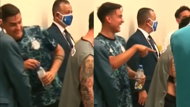La divertida reacción de Dybala cuando notó peculiar peto que usaba Messi