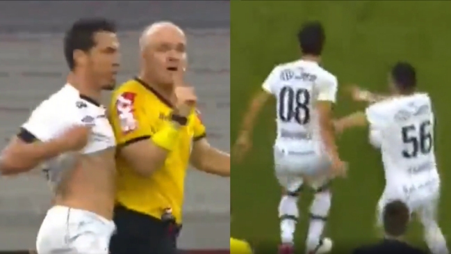 Jugador de Sport Recife perdió la paciencia con el árbitro y vivió su minuto de furia
