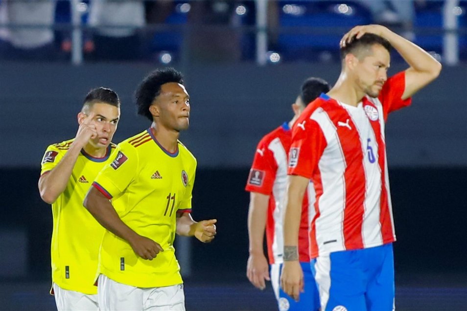 Paraguay y Colombia se conformaron con el empate en Asunción por las Clasificatorias