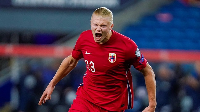 Noruega goleó a Gibraltar con un triplete de Erling Haaland en las Clasificatorias europeas