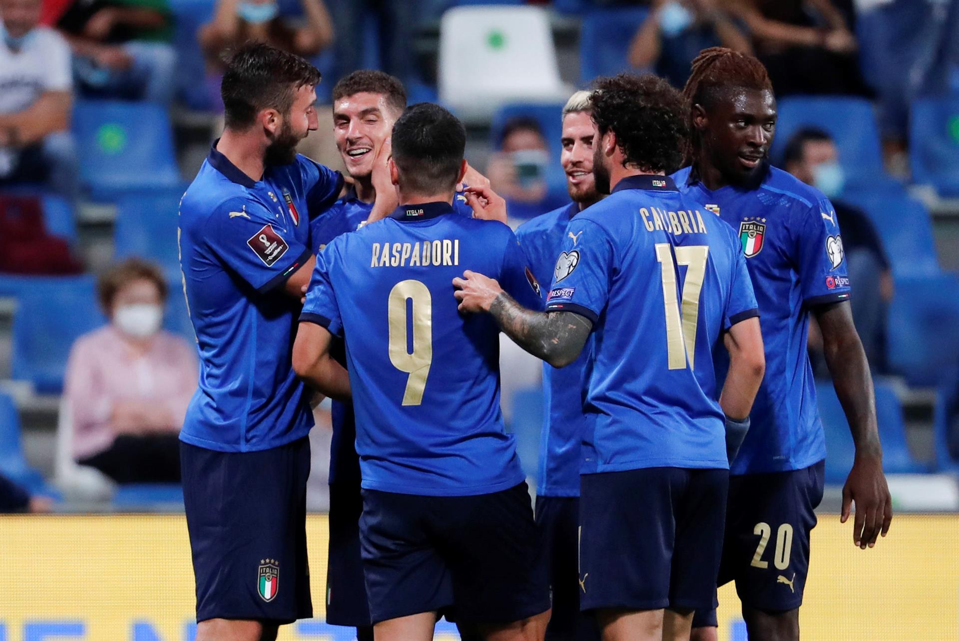 Italia amplió su racha invicta con goleada a Lituania y se acercó al Mundial de Qatar 2022