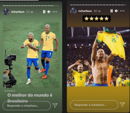 Richarlison volvió a provocar a hinchas sudamericanos con sus posteos