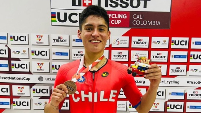Cristián Arriagada ganó medalla de bronce en Copa del Mundo de Ciclismo