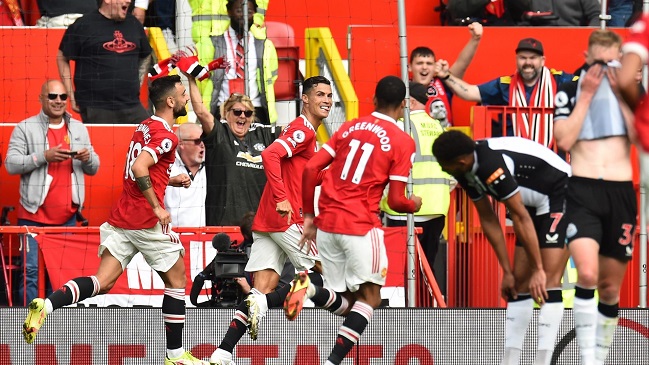 Manchester United festejó con un inspirado Cristiano Ronaldo y sigue invicto en la liga inglesa