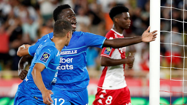 Bamba Dieng lideró con un doblete el triunfo de Olympique de Marsella sobre AS Mónaco