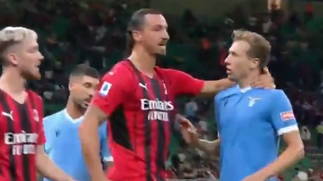 El fuerte encontrón entre Zlatan Ibrahimovic y Lucas Leiva