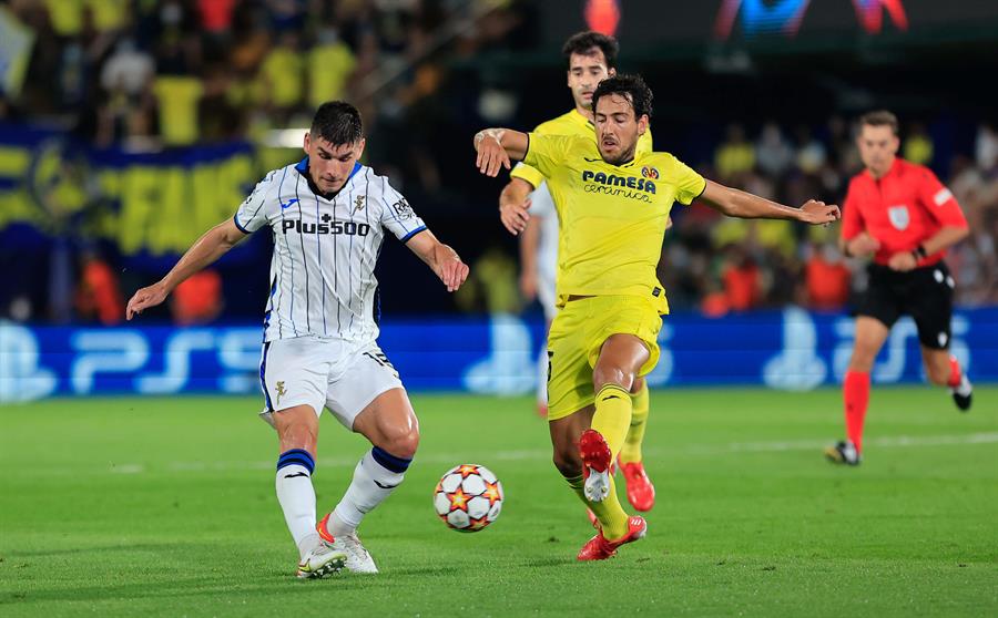 Villareal y Atalanta firmaron un animado empate en la Liga de Campeones