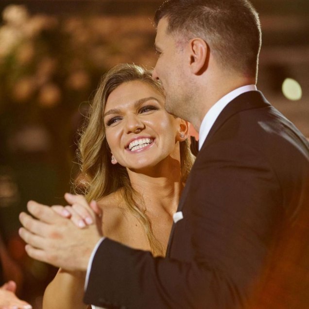 Simona Halep exhibió imágenes de su matrimonio en redes sociales