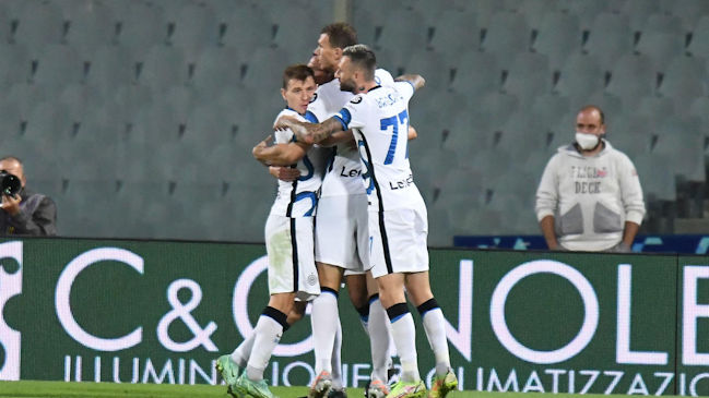 Inter de Milán tuvo contundente reacción y se impuso en su visita a Fiorentina por Serie A