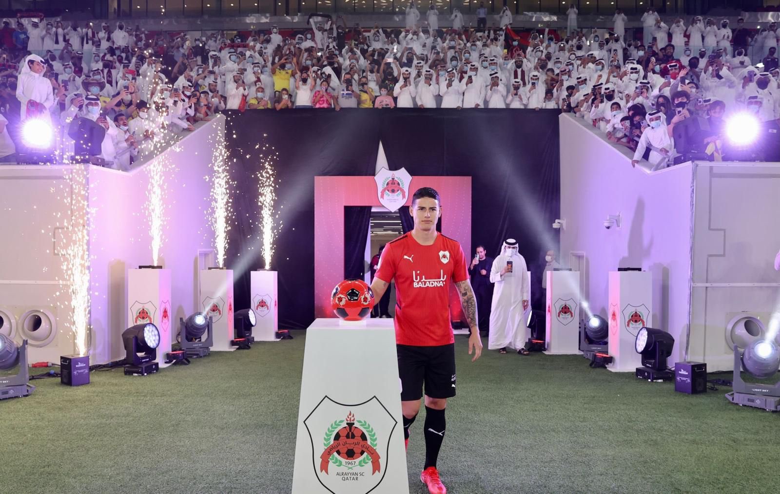 James Rodríguez en su presentación en Al-Rayyan de Qatar: Puedo crecer en esta liga