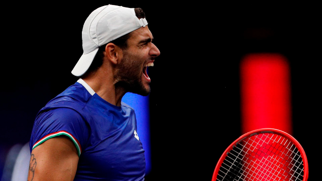 Berrettini batió en un partidazo a Auger-Aliassime y aumentó ventaja de Europa en la Laver Cup