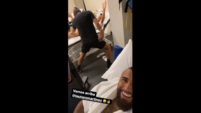 “Vamos arriba”: Arturo Vidal se divierte en su recuperación con Lautaro Martínez
