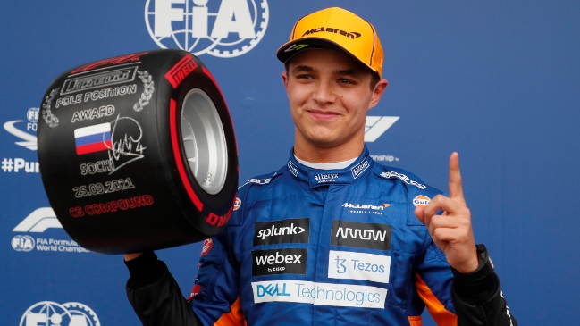 Lando Norris sorprendió y se quedó con la pole position en Sochi