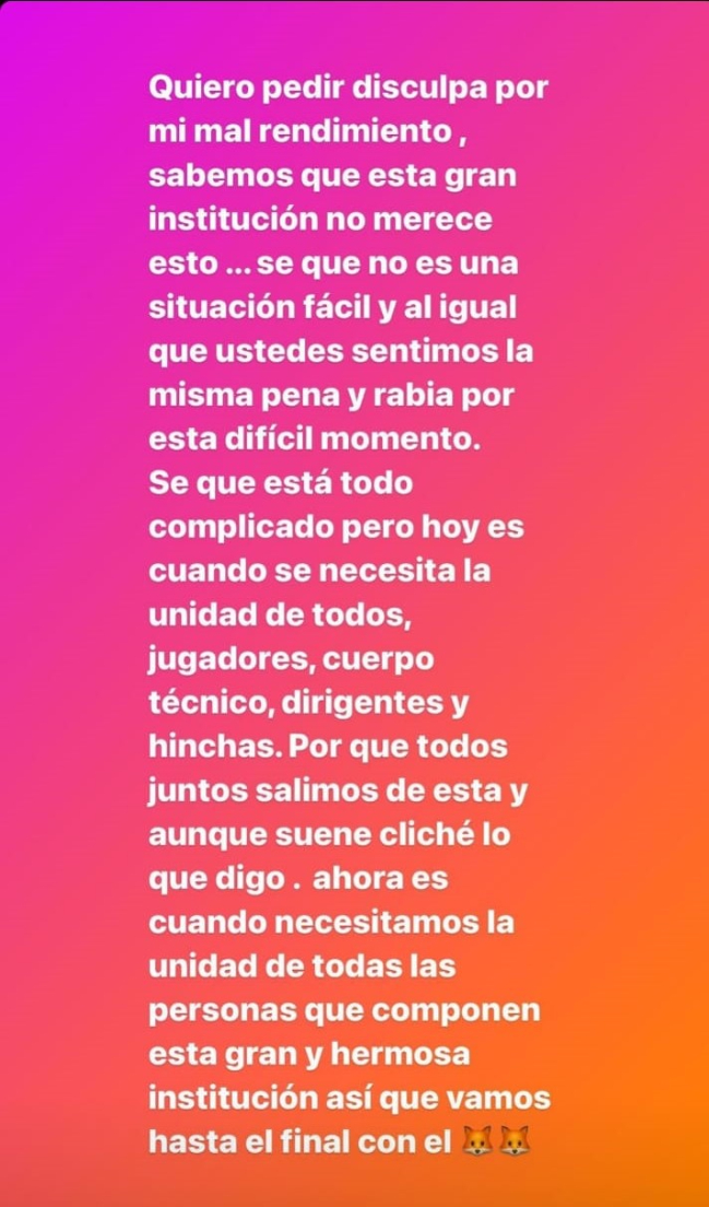 Nicolás Maturana se disculpó por su rendimiento e hizo llamado de unidad para ayudar a Cobreloa