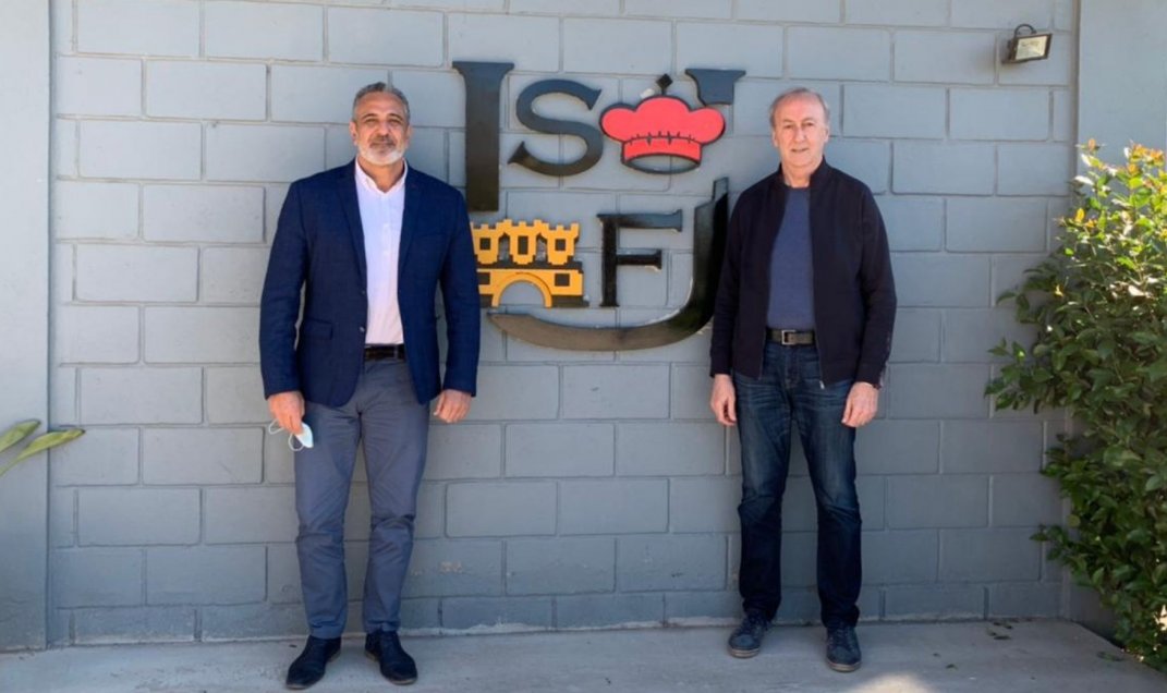 Pablo Milad visitó el nuevo complejo deportivo de Unión San Felipe