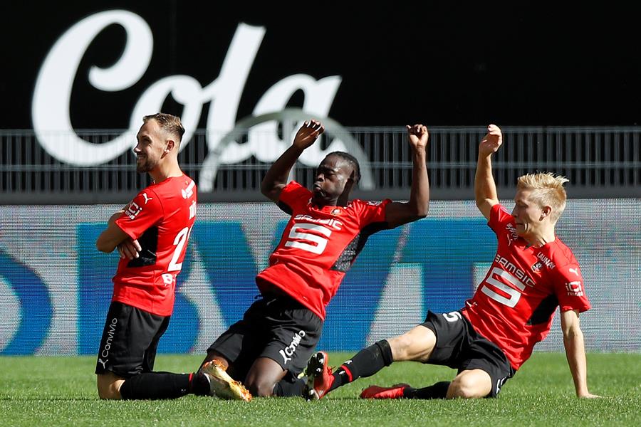 Los goles de la sorprendente victoria de Rennes sobre PSG