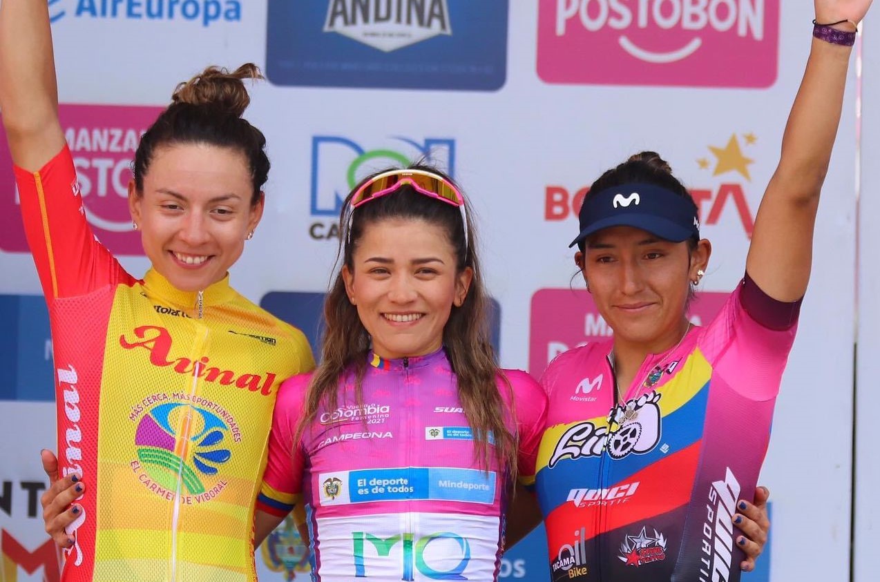 Ciclismo: Aranza Villalón terminó en el segundo lugar de la Vuelta a Colombia