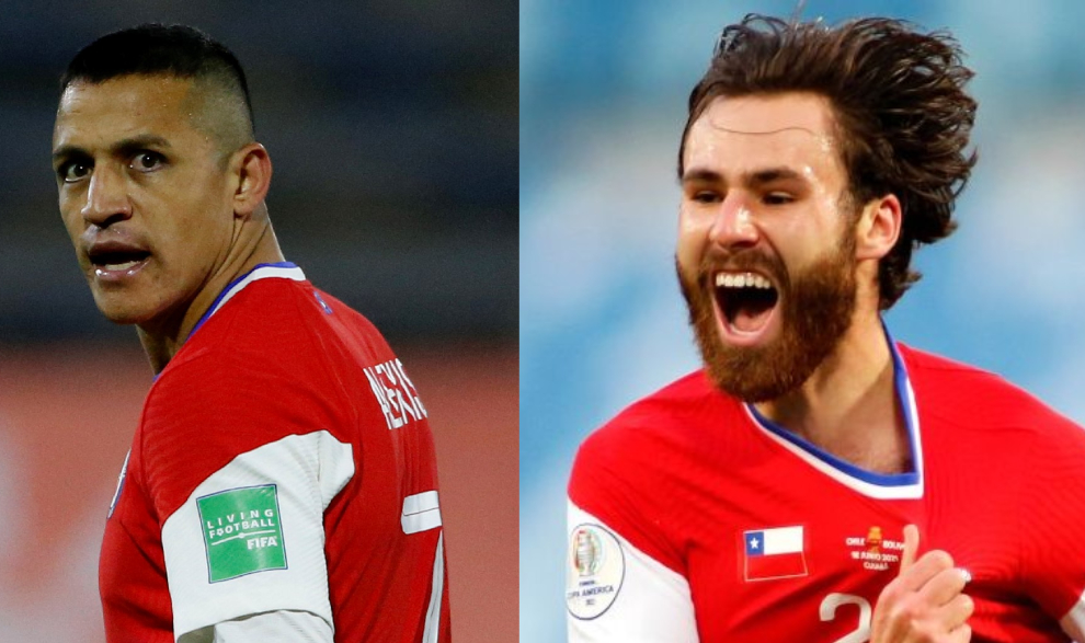 Alexis Sánchez y Ben Brereton llegaron a Chile para sumarse a La Roja