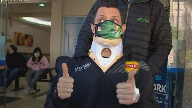 Arbitro que recibió patada criminal en su cabeza sufrió lesión vertebral y será operado