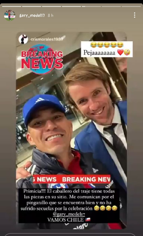 Gary Medel bromeó con su celebración: El caballero de traje no tuvo secuelas