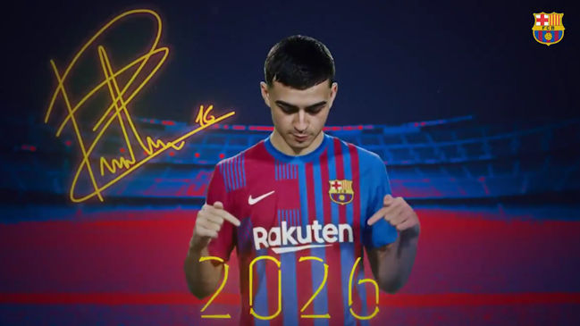 FC Barcelona renovó a Pedri hasta 2026 y le puso una cláusula de 1.000 millones de euros