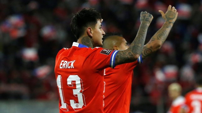 Erick Pulgar firmó su doblete ante Venezuela con otro grandioso cabezazo