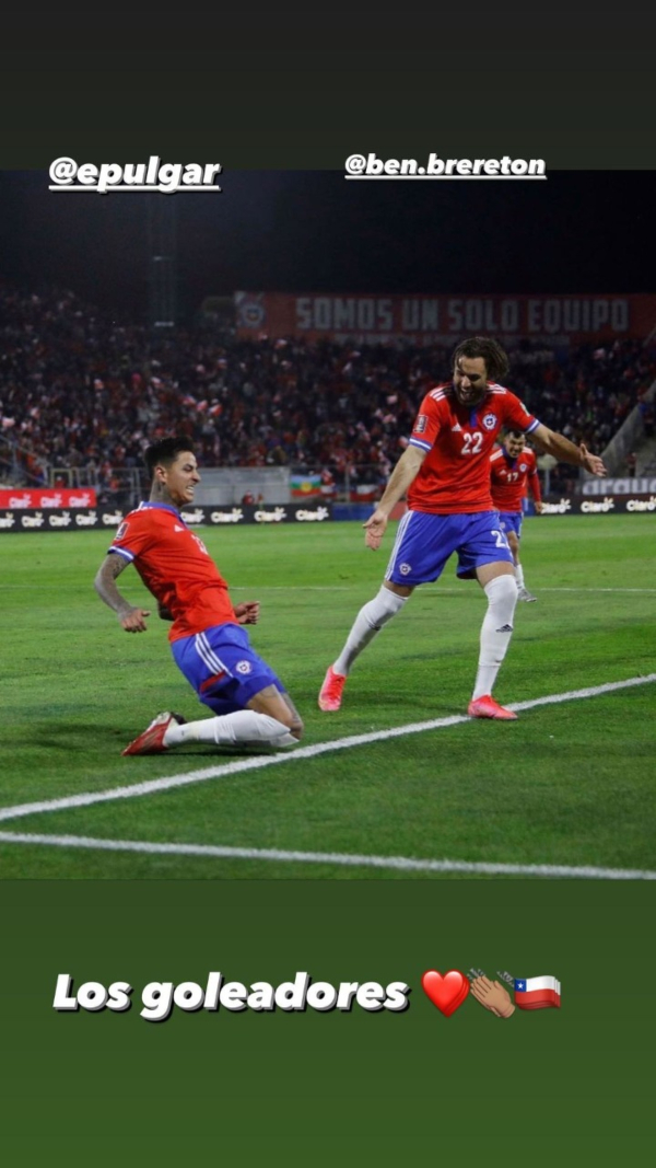 Arturo Vidal a Ben Brereton: Felicitaciones amigo, seguimos soñando en grande