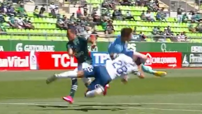 ¡Gran susto! El tremendo choque de Dilan Zúñiga con el portero Torgnascioli que lo dejó complicado