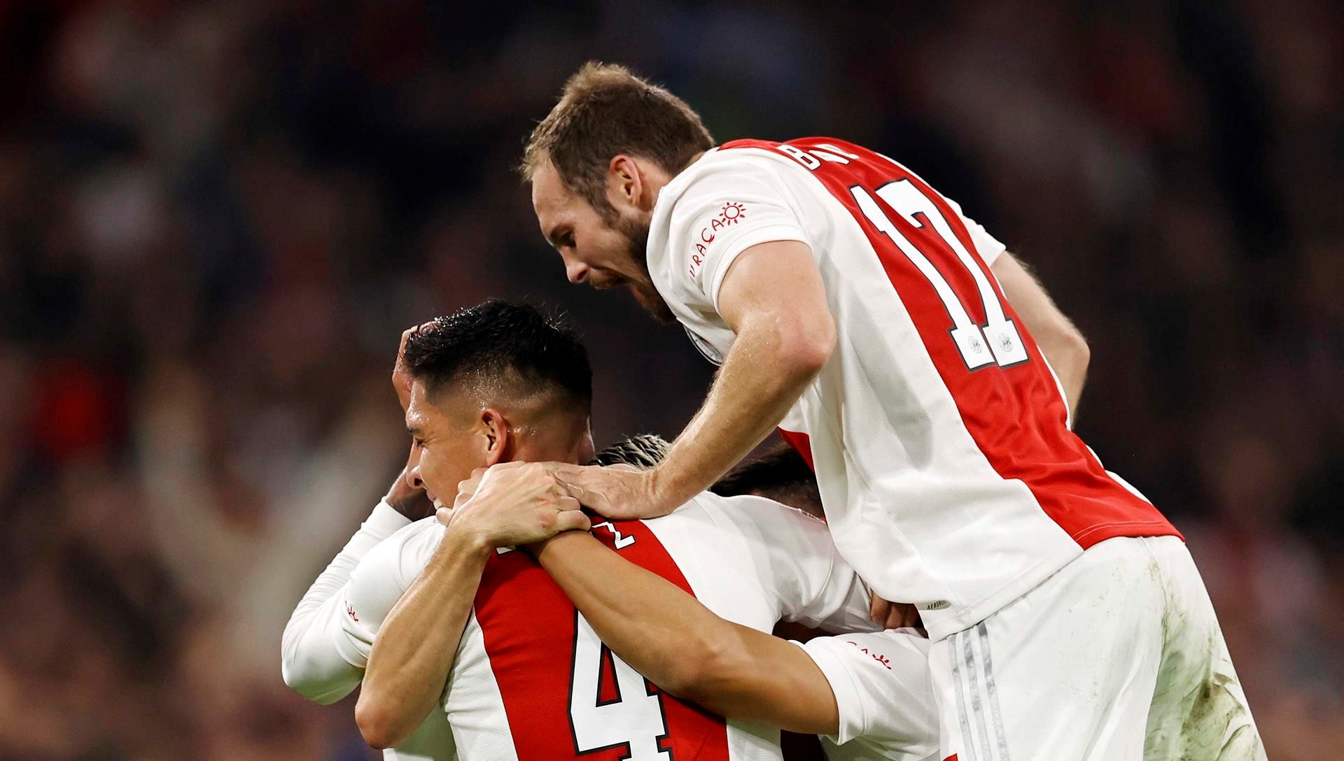 Champions: Ajax sorprendió con sólida goleada a Borussia Dortmund
