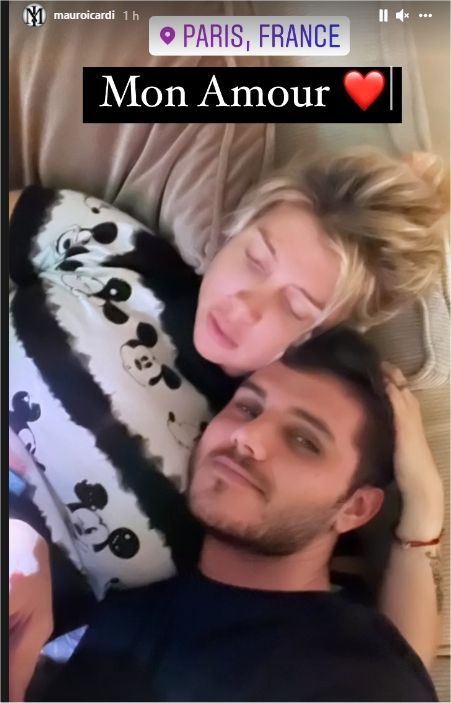 Mauro Icardi a Wanda Nara: Abrázame fuerte y no me sueltes nunca