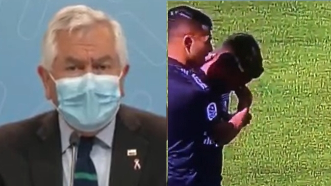 ¿A Colo Colo? El llamado de atención del Ministro Paris: Hemos visto a personas limpiando la nariz de otra