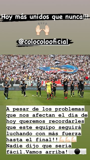 Plantel de Colo Colo entregó mensajes de apoyo a jóvenes que estarán ante Audax