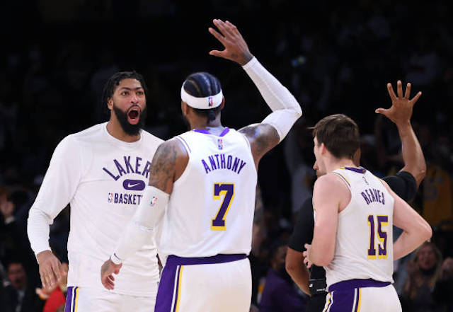 Carmelo Anthony rescató a Los Angeles Lakers ante Cleveland Cavaliers en la NBA