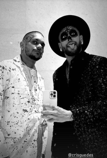 ¿Da miedo? El disfraz de Neymar para celebrar Halloween en París