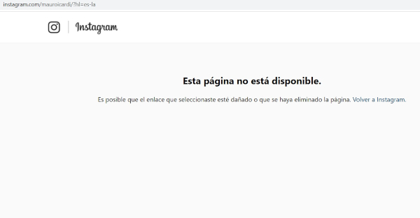 ¿Se lo pidió Wanda Nara? Mauro Icardi cerró su cuenta de Instagram