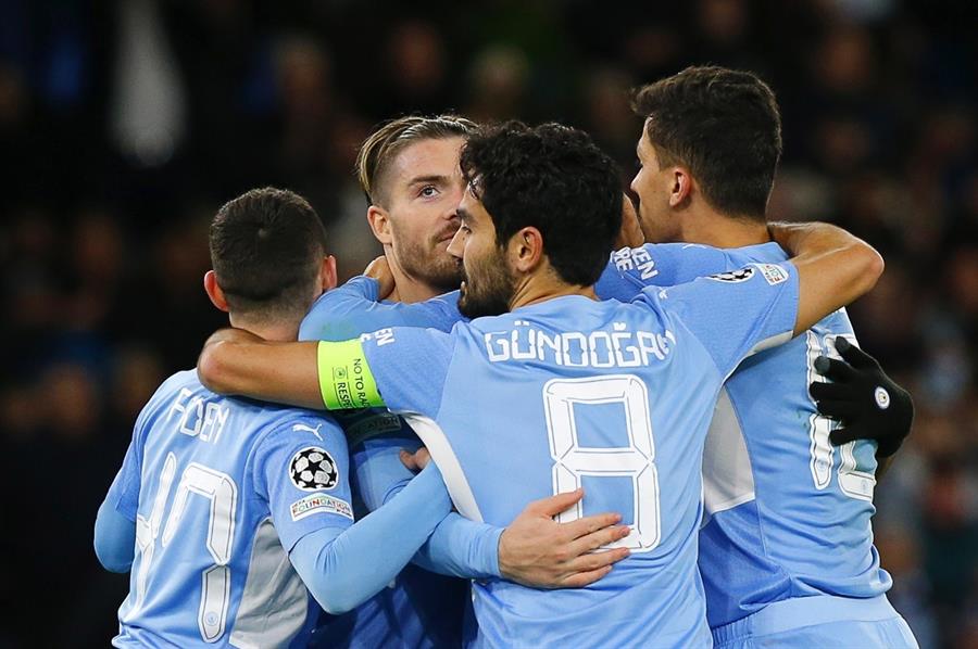 Manchester City goleó a Brujas y quedó a un paso de la clasificación a octavos