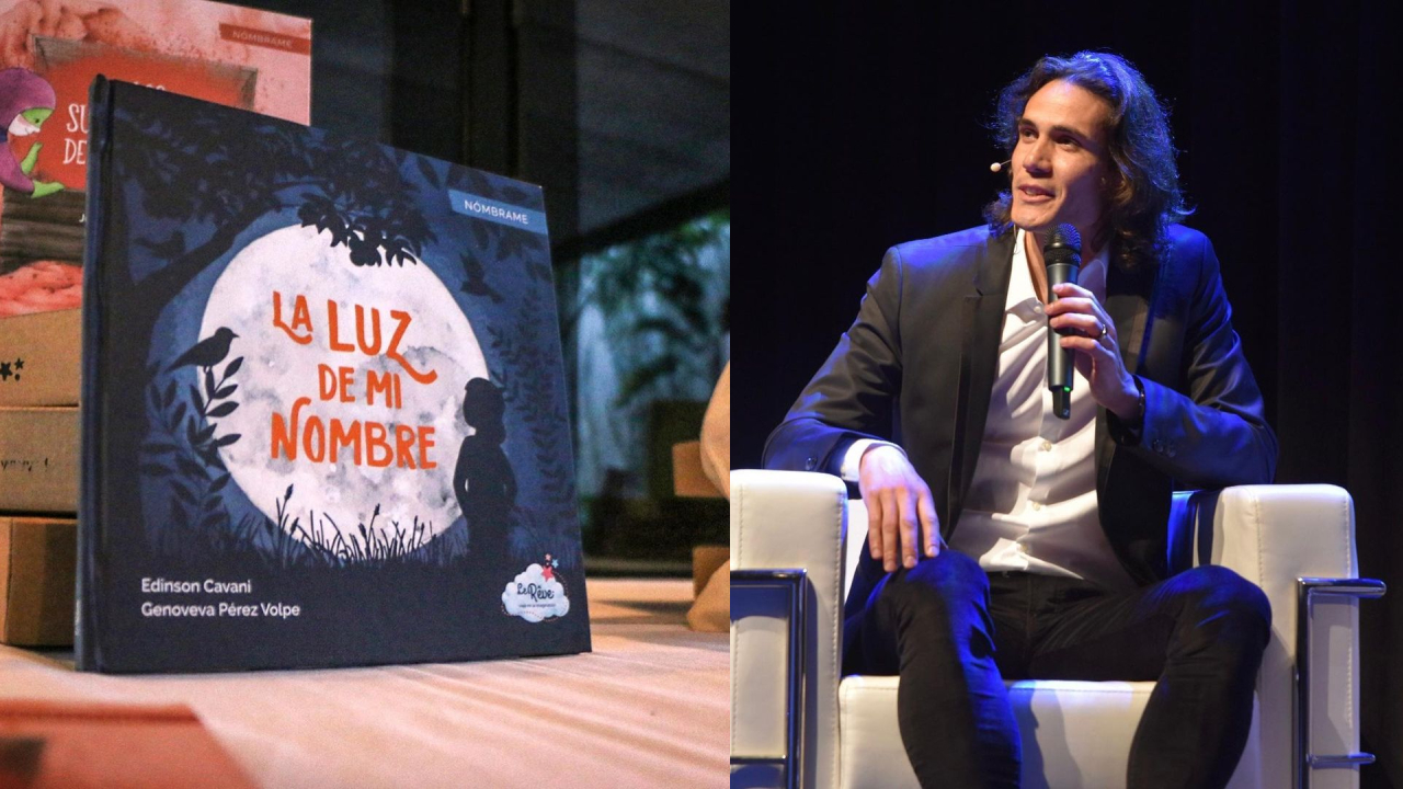 Edinson Cavani debutó como escritor y presentó un cuento para niños