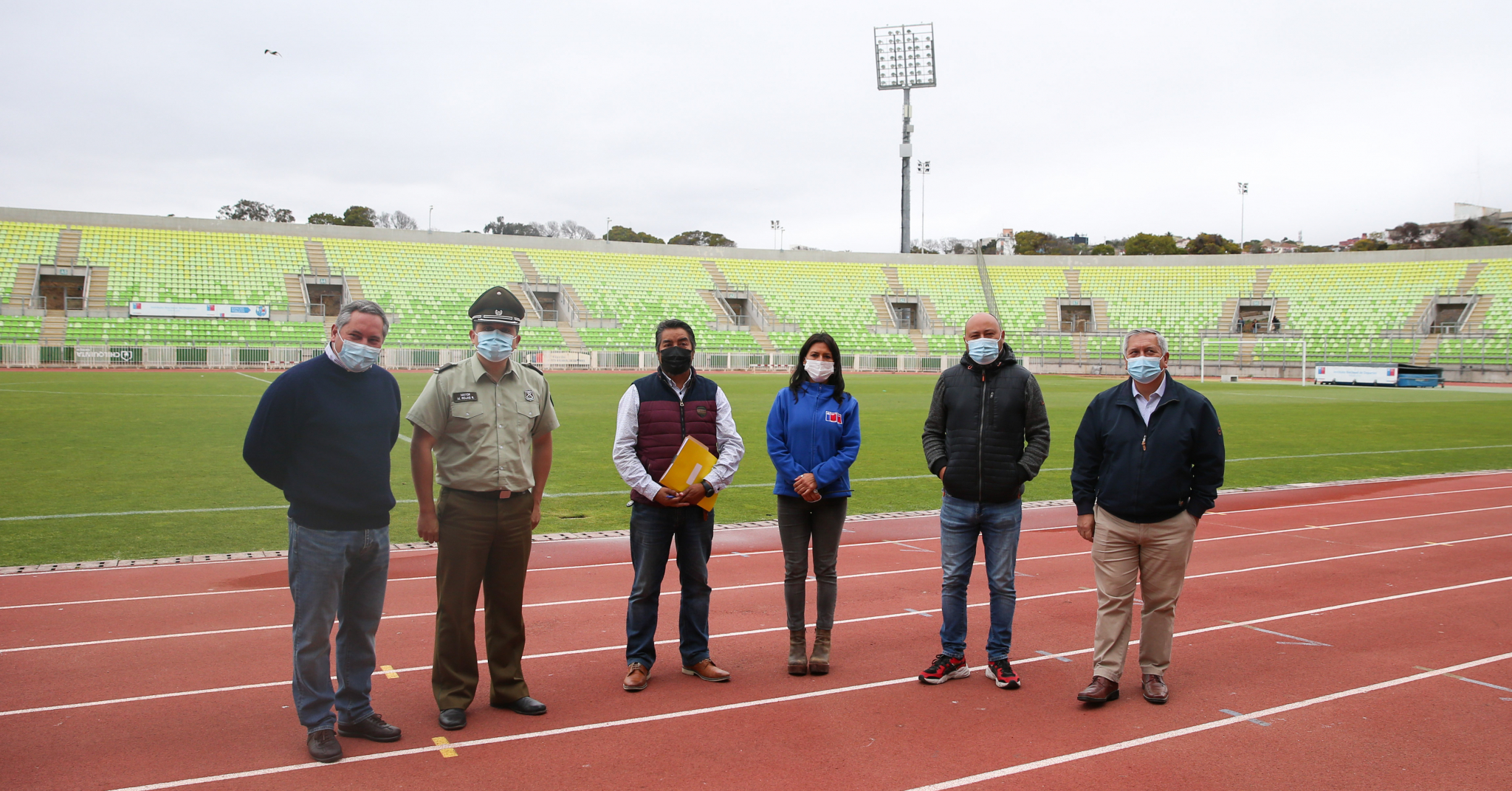 Aubert visitó el “Elías Figueroa” y evitó hablar sobre la crisis de la U: “Vinimos a ver el estadio”