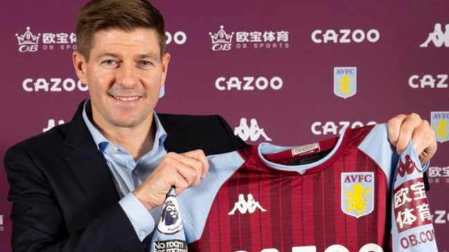 Aston Villa oficializó a Steven Gerrard como su nuevo entrenador