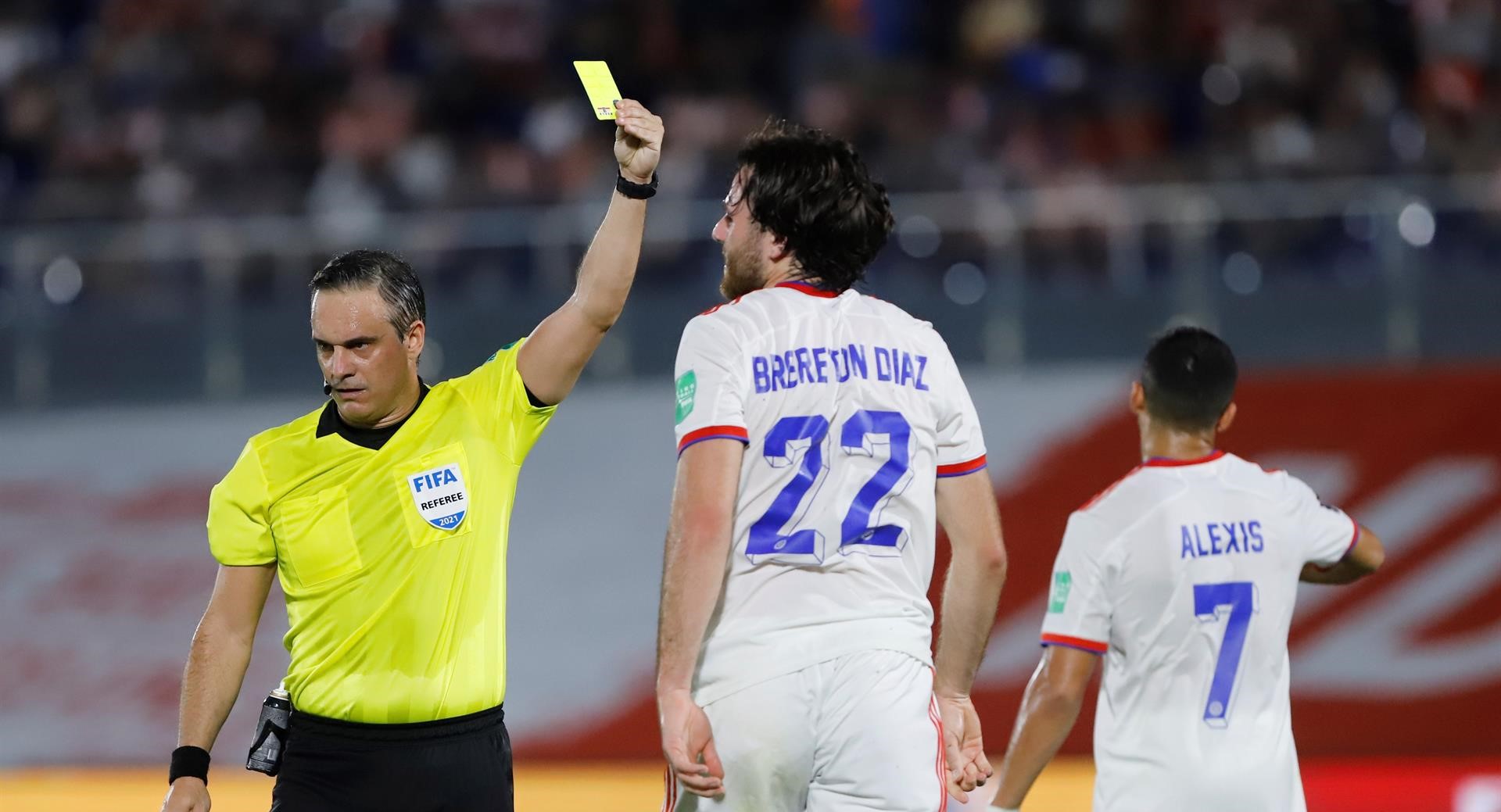 Ben Brereton se perderá el partido de Chile ante Ecuador por acumulación de tarjetas amarillas