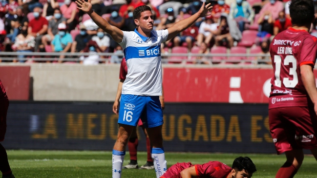 Clemente Montes apareció con un cabezazo y puso en ventaja a la UC sobre La Serena