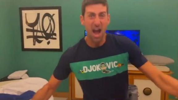 ¡Eufórico! Así celebró Novak Djokovic la clasificación de Serbia al Mundial de Qatar